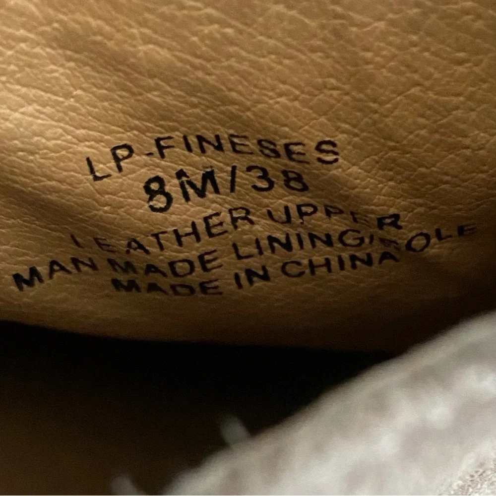 Lucky Brand Women's Tan Ankle Boot Upper Leather Two Zippers Size 8 - Picture 3 of 8